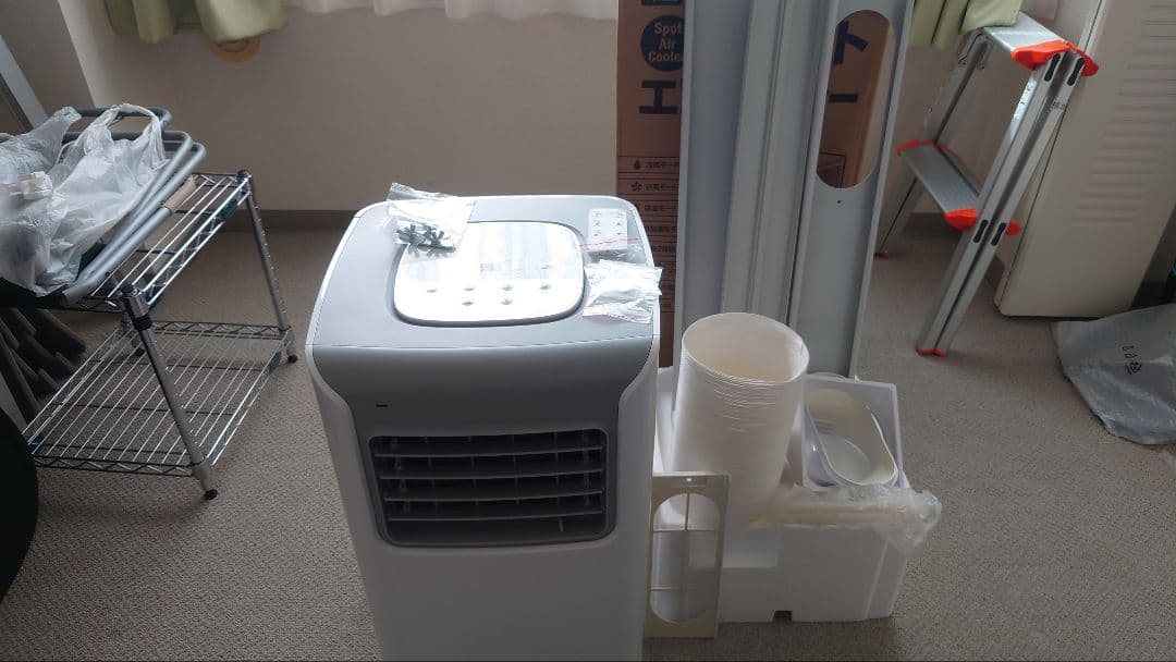 THREEUP スポットクーラー ホワイト 冷風機能付き