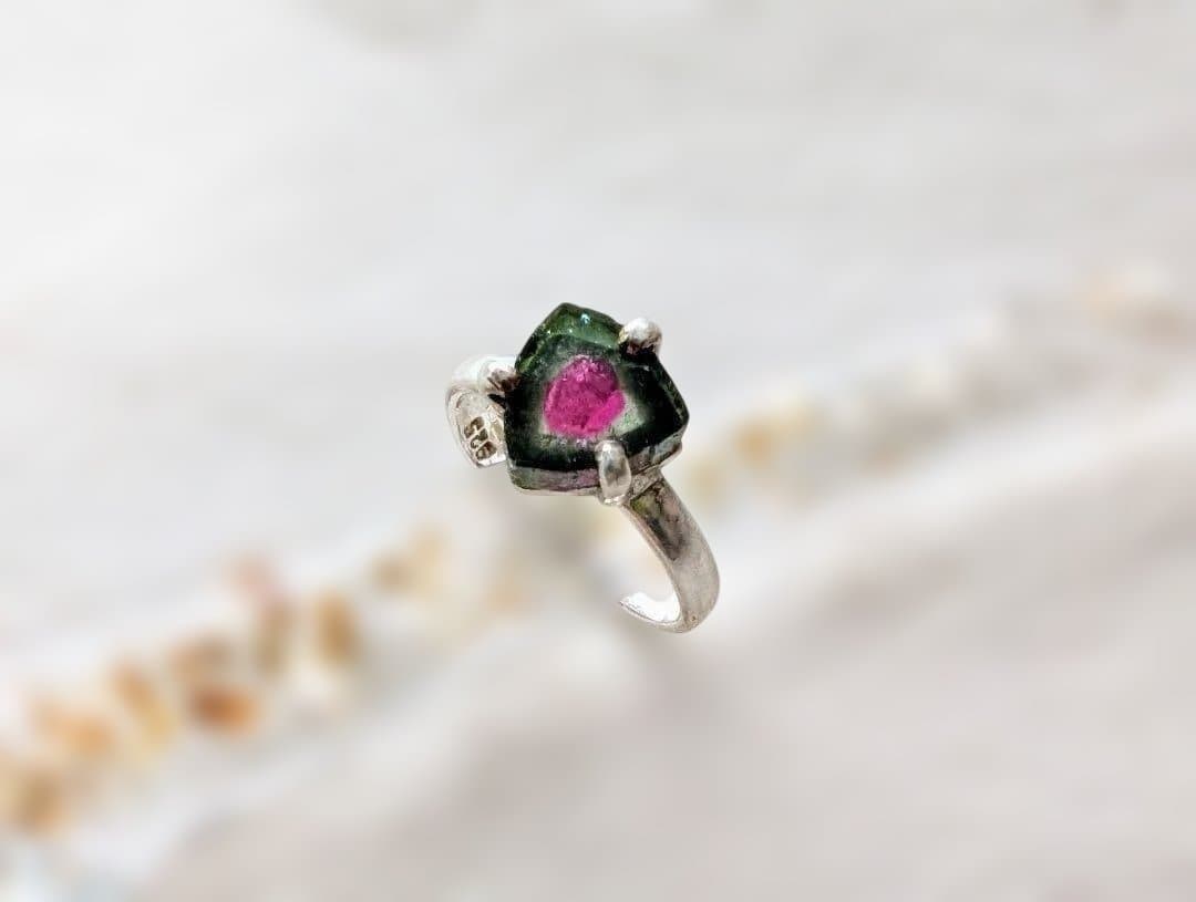 S*n様 シルバー925 ウォーターメロン トルマリン 電気石 リング