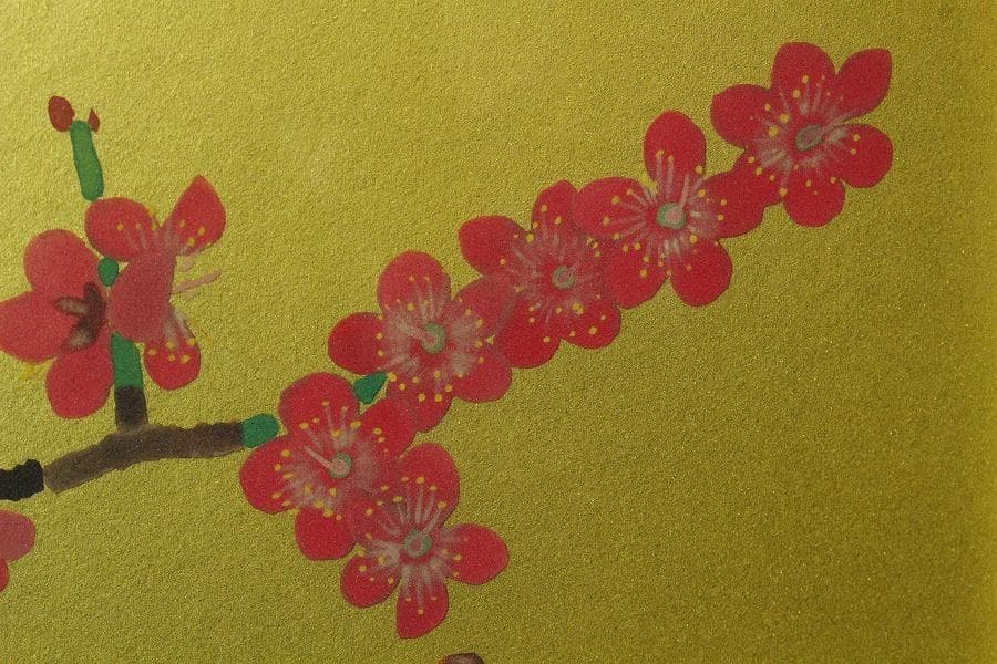 小倉遊亀 筆 春日 229/500限定 岩絵具方式複製画 西陣(K-LC934)