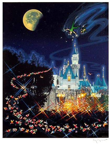 ヒロ・ヤマガタ版画（ピーターパンアンダーザムーン）