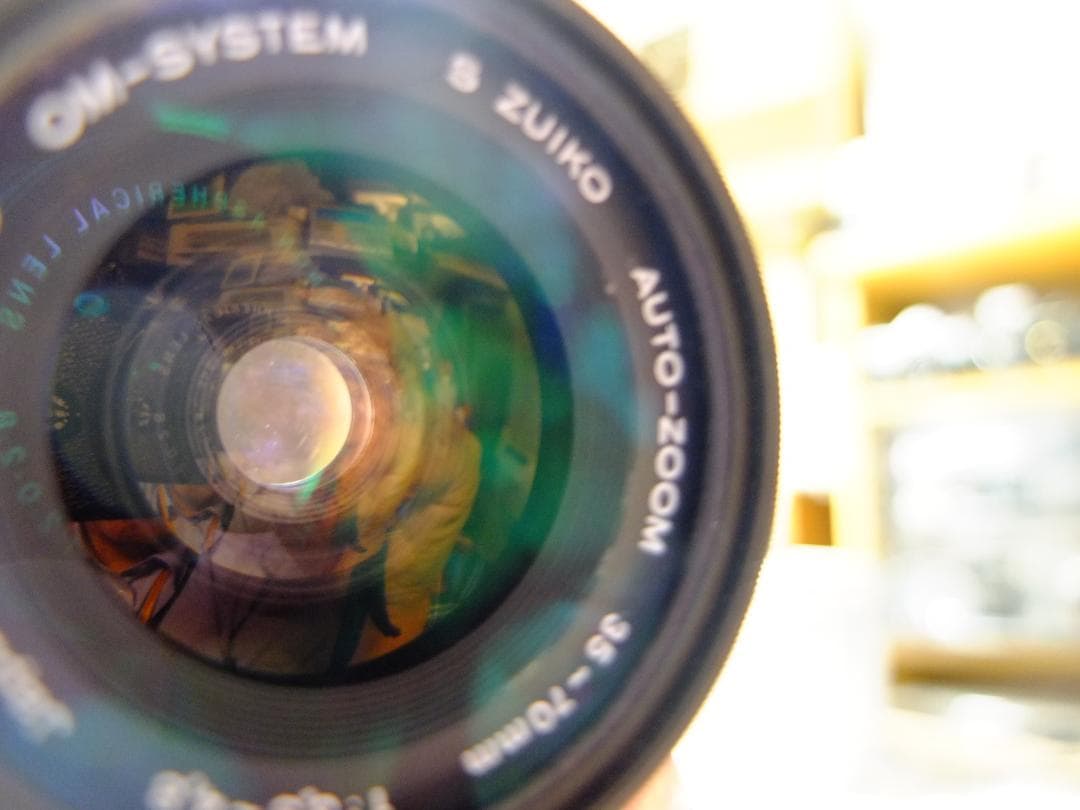 【実写確認整備品】オリンパスOM10／G・ZUIKO35mmf2.8純正フード付