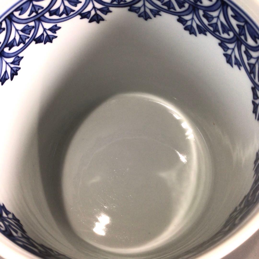 Ｐ７１７　水指　『平安秀峰造』『染付祥瑞写』『一重口水指』　共箱　茶道具