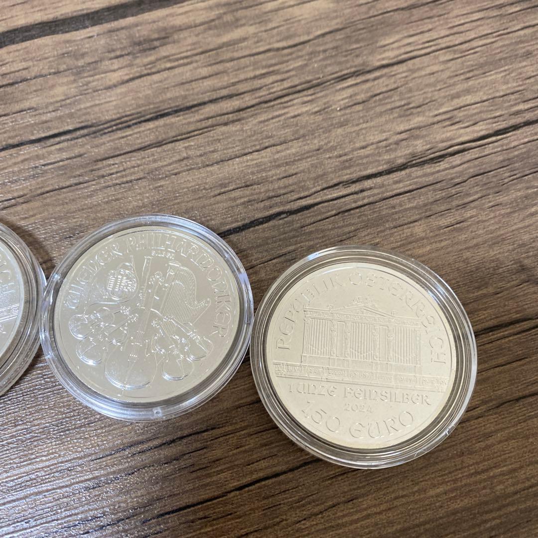 純銀　1オンス 5枚セット 2024 オーストリア　ウィーン・フィルハーモニー