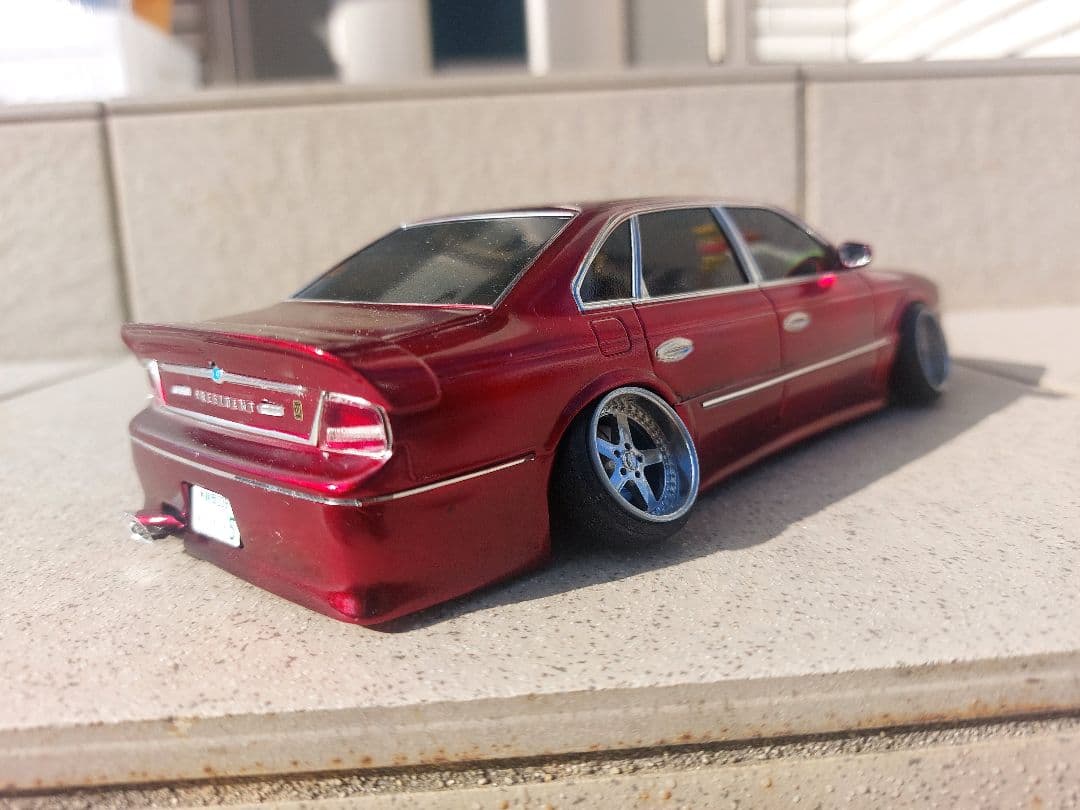 アオシマ　プラモ　ホイール　タイヤ　車　深リム