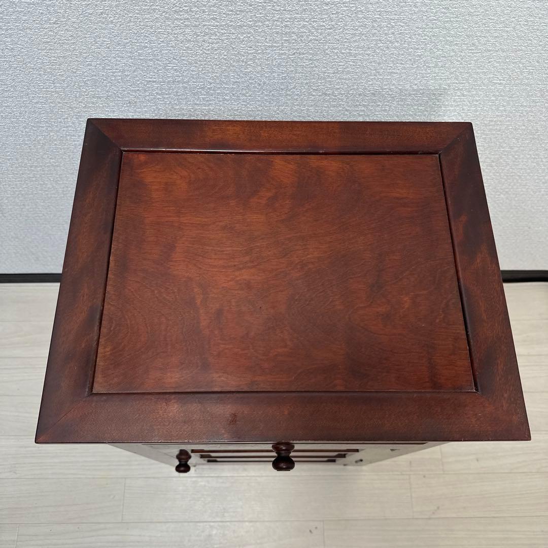 松本民芸家具 立体的なデザイン C型電話台 約13万8千円 ※i4※