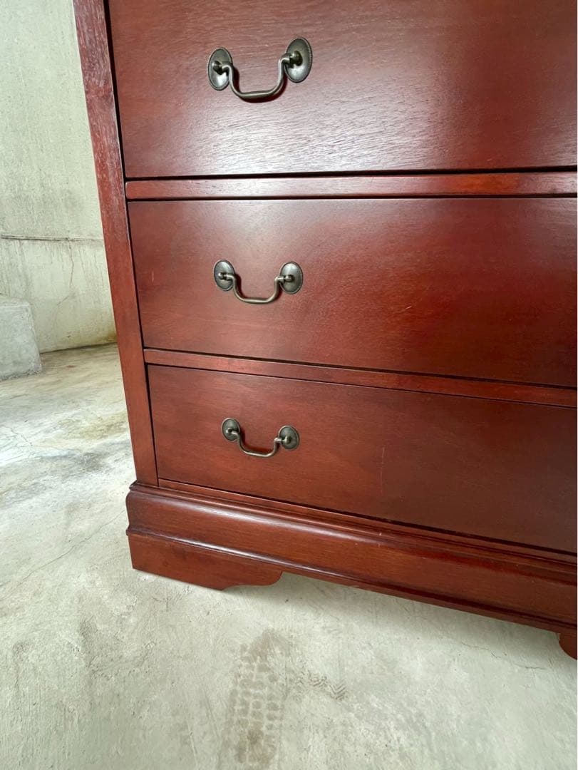 美品　英国アンティーク　輸入家具　ダークブラウン　チェスト