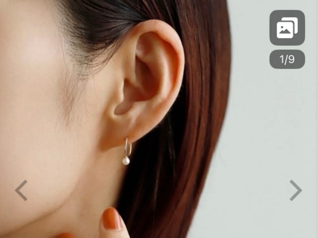 ピアス パイプフープパールピアス「S」 レディース　限定値引価格中