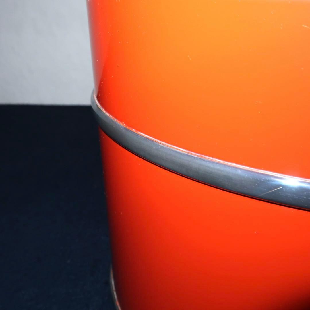 【茶道具】橋田勝博作　輪島塗　朱銀手桶