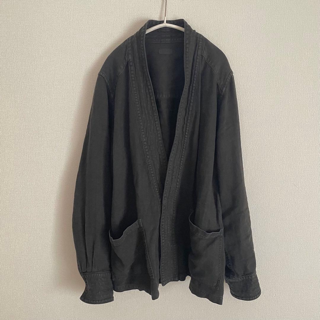 mittan 綾織大麻ジャケット　jk-40 藍染め　泥染め　ベンガラ染め