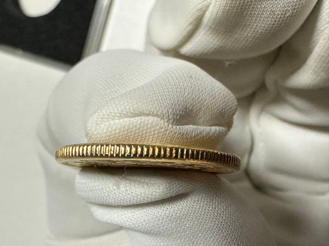 日本貨幣商協同組合鑑定書付　明治41年 新10円 金貨 8.34g