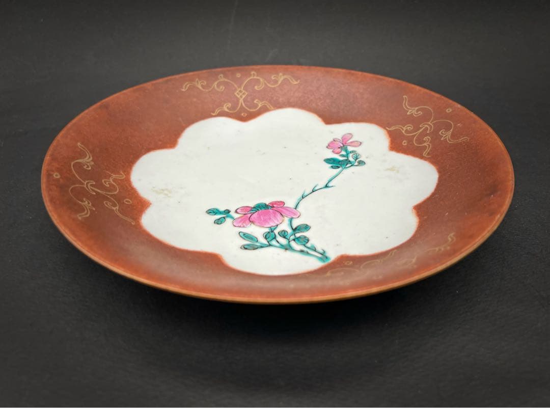 中国美術 古玩 大清乾隆年製 什錦大盤 中国磁器