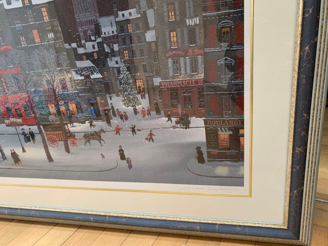 ミシェルドラクロア　クリスマスの休日　シルクスクリーン