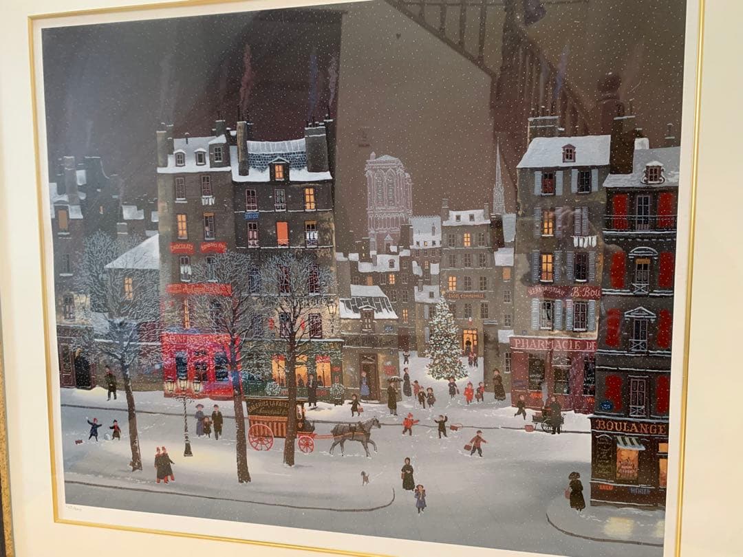 ミシェルドラクロア　クリスマスの休日　シルクスクリーン