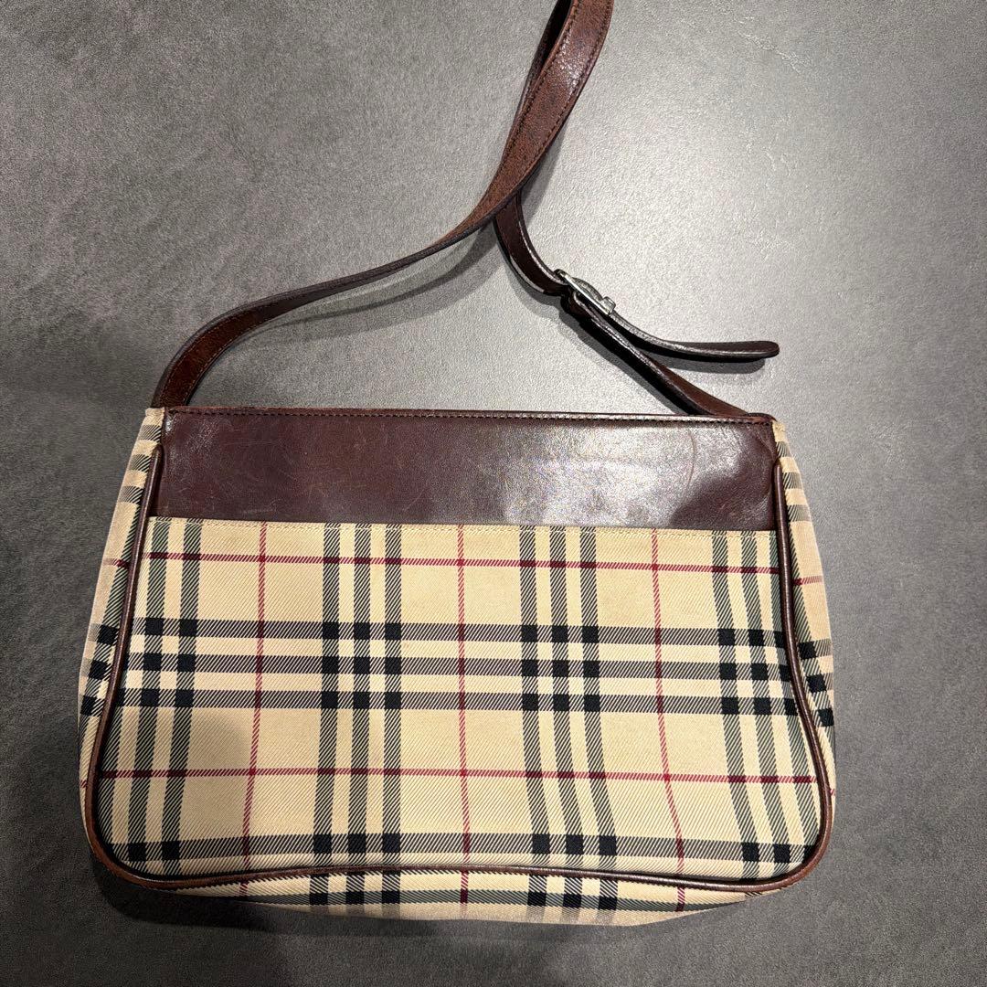 BURBERRY チェック柄ショルダーバッグ