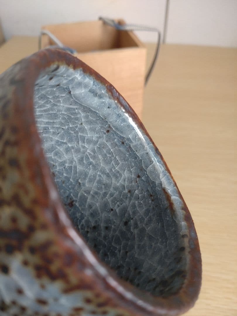 【限定品】陶芸家　加藤健　鼠志野　湯呑　源九郎窯　美品　本物　桃山陶