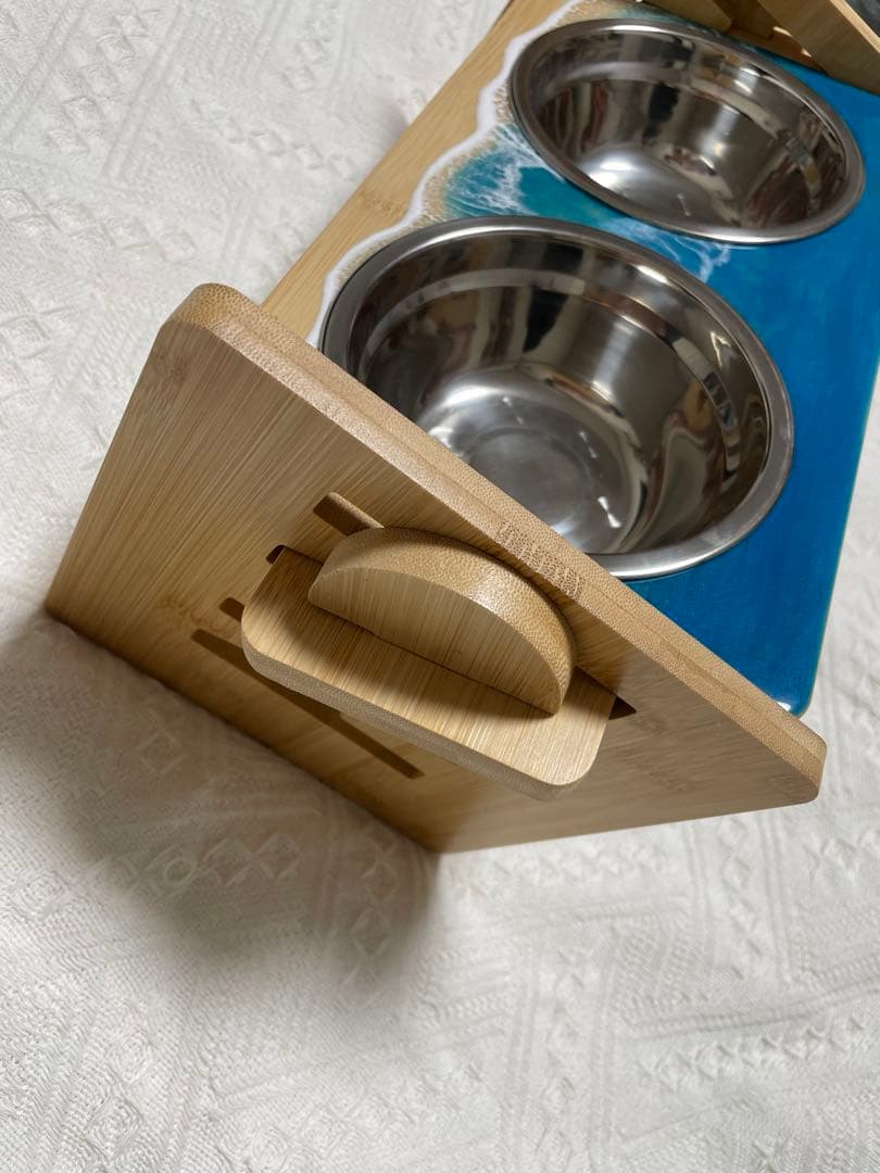 ペットフードスタンド　レジンアート