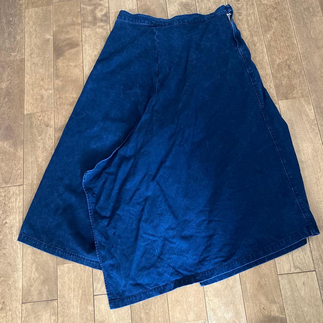 Y's ワイズ 24AW 8OZセルロース デニムアシンメトリーサルエルパンツ