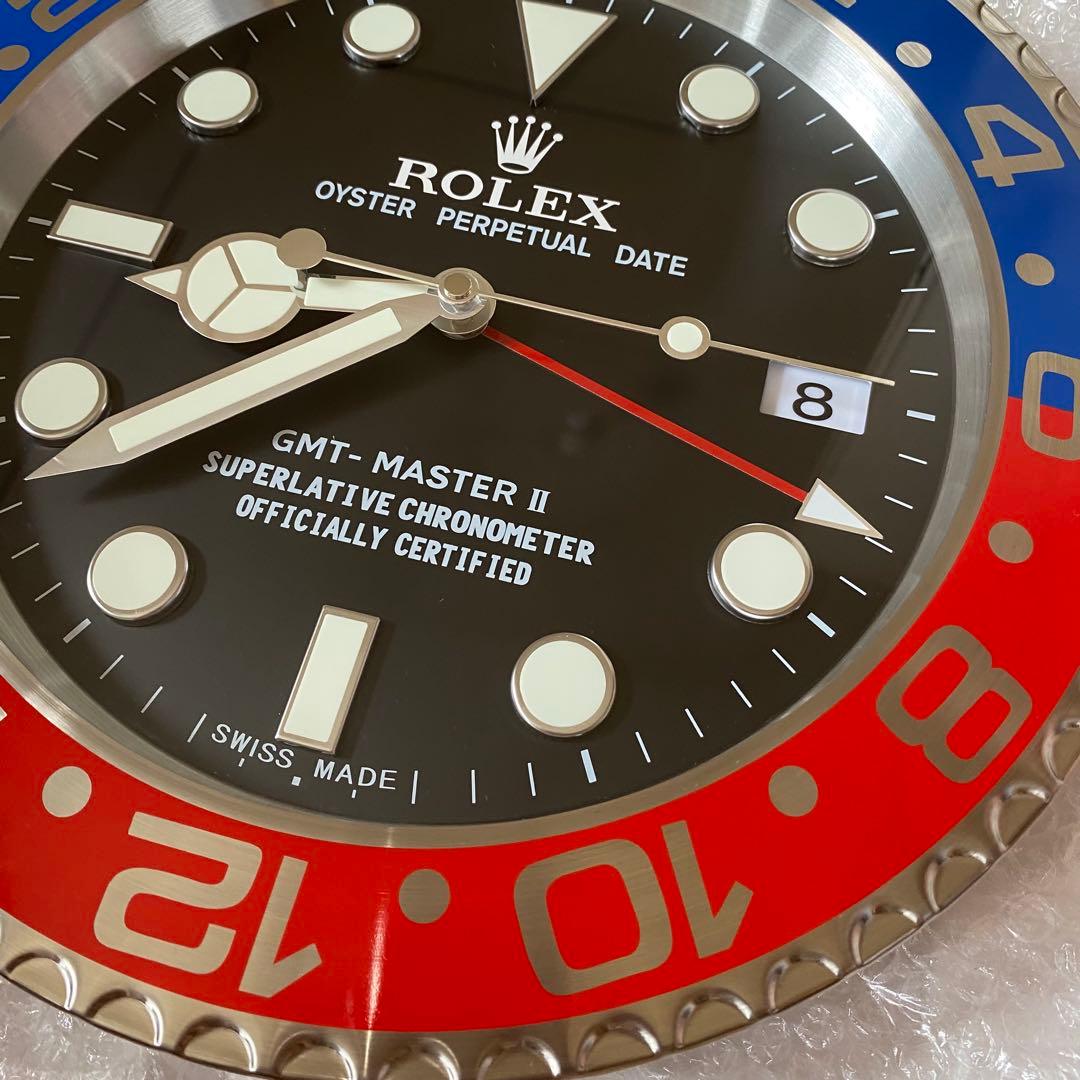海外販促品　新品　GMTマスターII　ペプシ　ロレックス　掛け時計