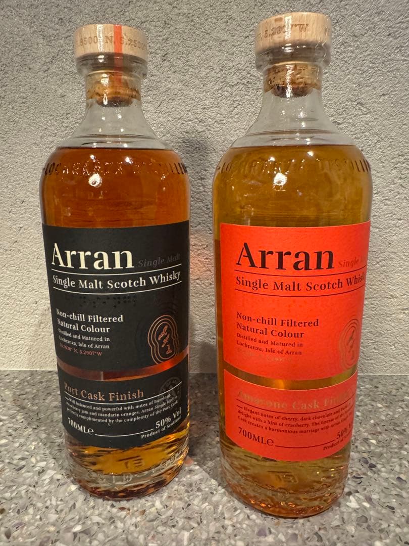 Arran アラン ポートカスク&アマローネカスクフィニッシュ 2本セット