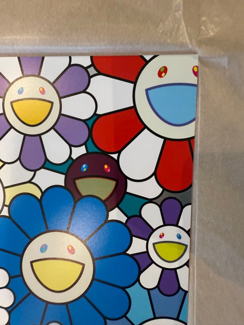 村上隆 「天国への階段から見えるお花畑」Ed.300 サイン入り版画 ポスター