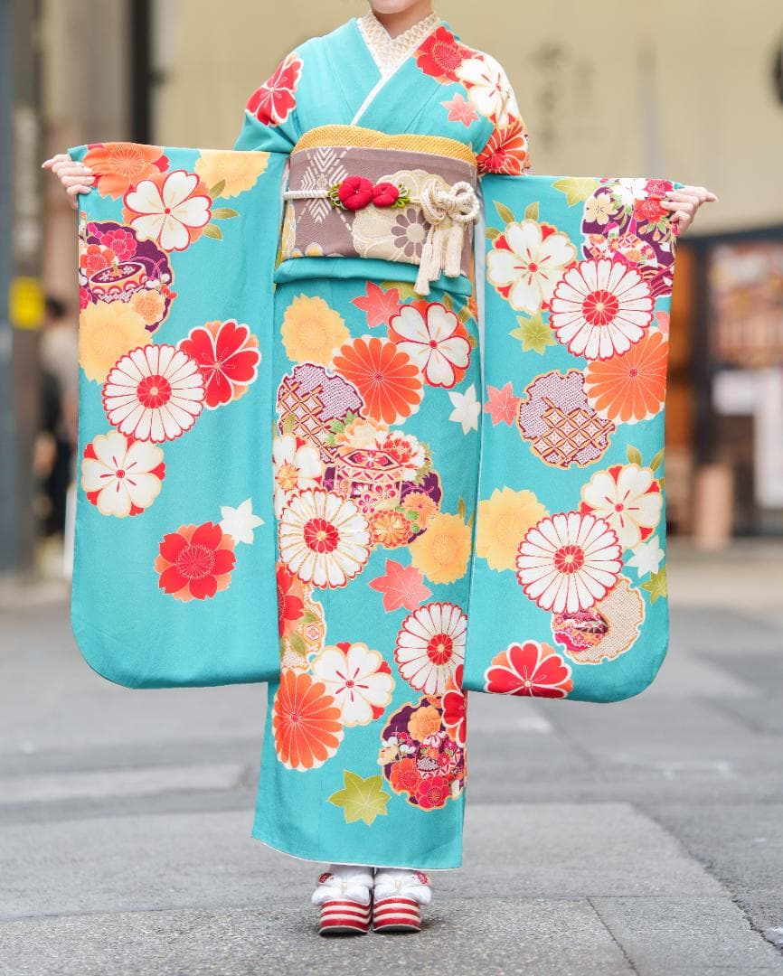 デコポン　振袖のみ【678】【155cm~165cmの方用】