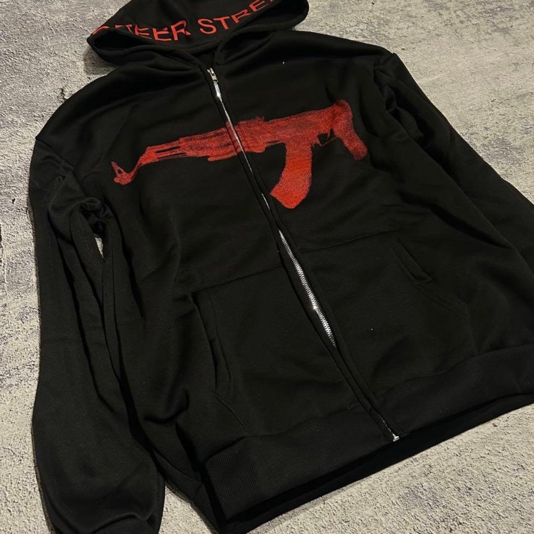 ジャケット・アウター GREER - Opium gun design zip up hoodie