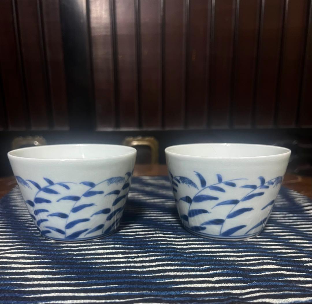 古伊万里　蕎麦猪口　2個