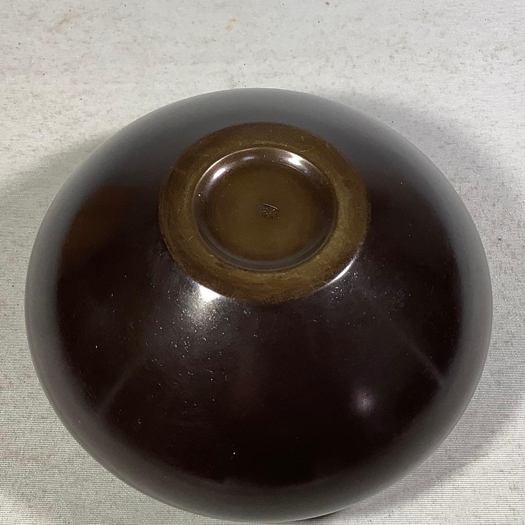 唐銅　唐草彫　建水　福島宗秀　茶道具　送料無料