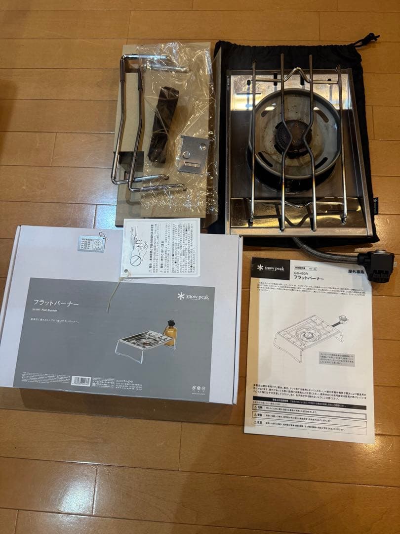 付属品有★動作確認済スノーピーク フラットバーナー IGT カセットガスコンロ