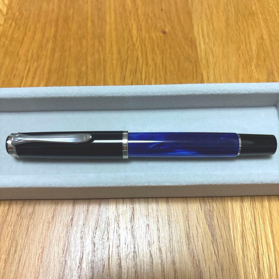 ペリカン マーブルブルー 万年筆 M205 EF クラシック