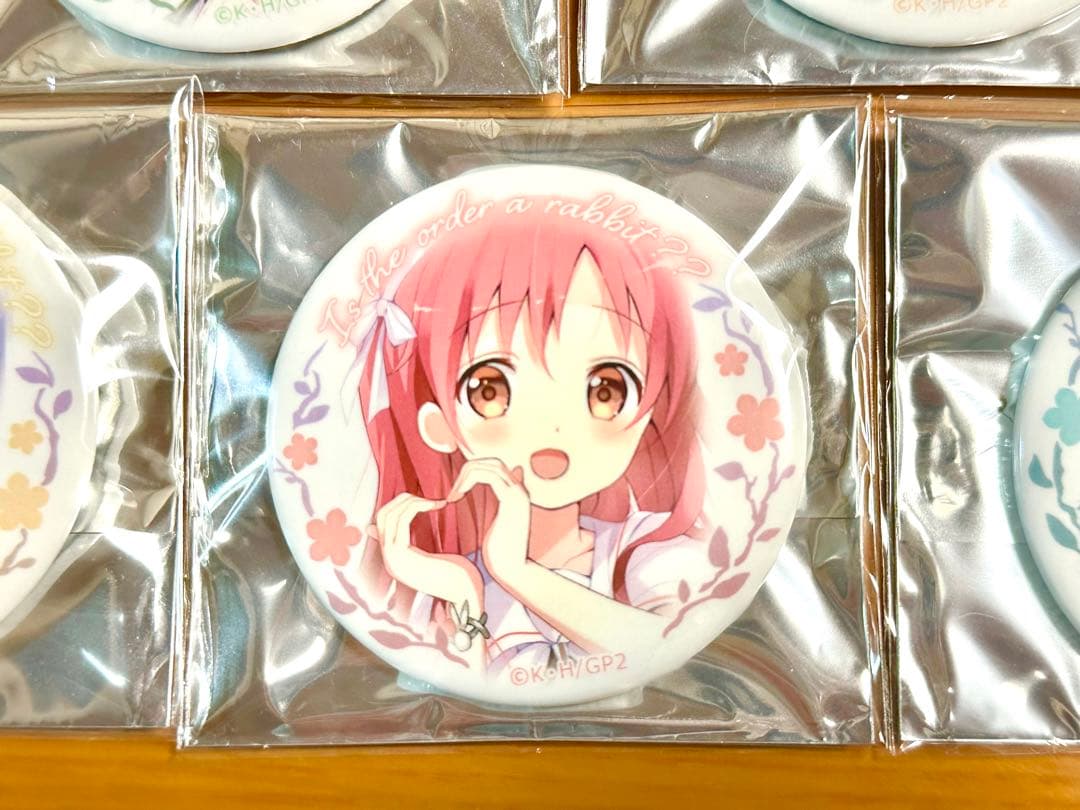 【新品・未使用】ごちうさ ハートポーズ 缶バッジ 8種コンプセット C97