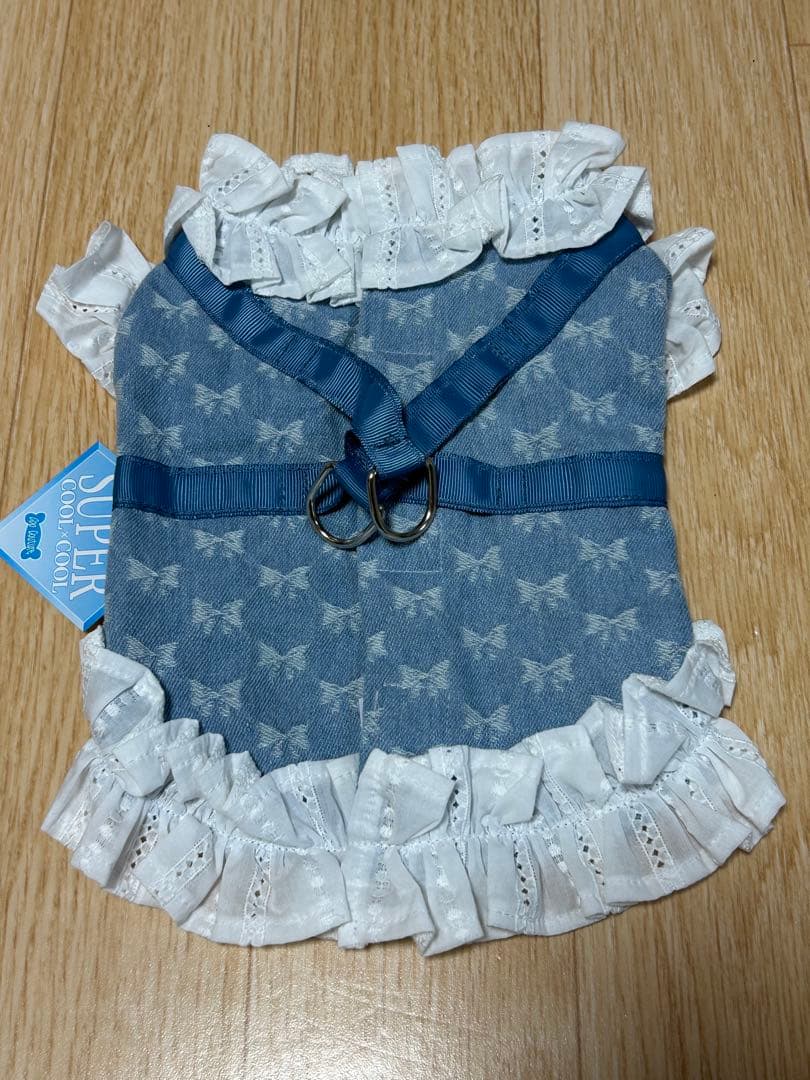 【値下中！】新品未使用godpiva COOLデニムハーネス リボン柄 S