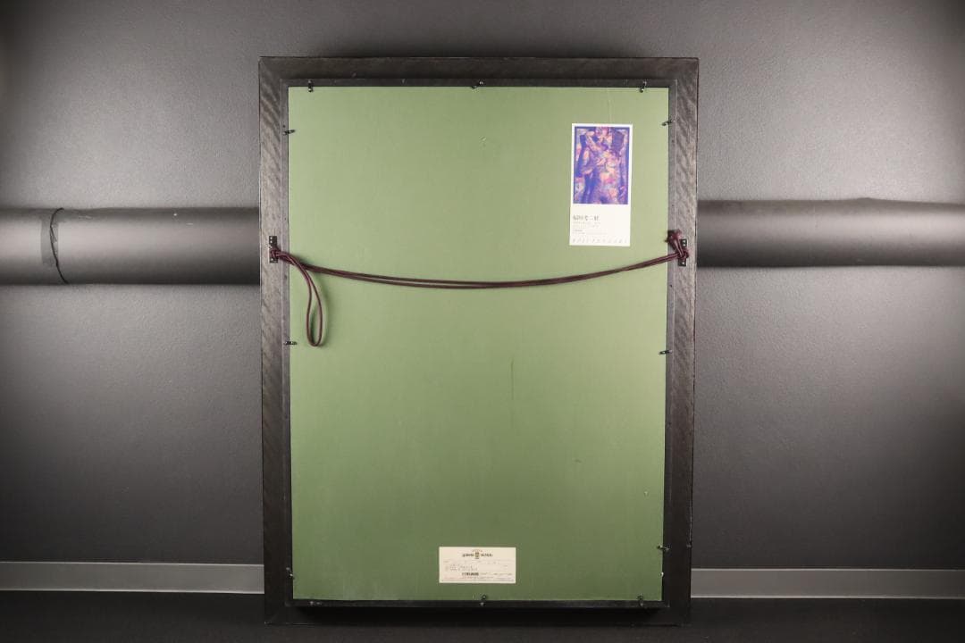 真作保証 稲垣孝二 「合体」 油彩30号 日動画廊取扱大作作品 タトウ箱付