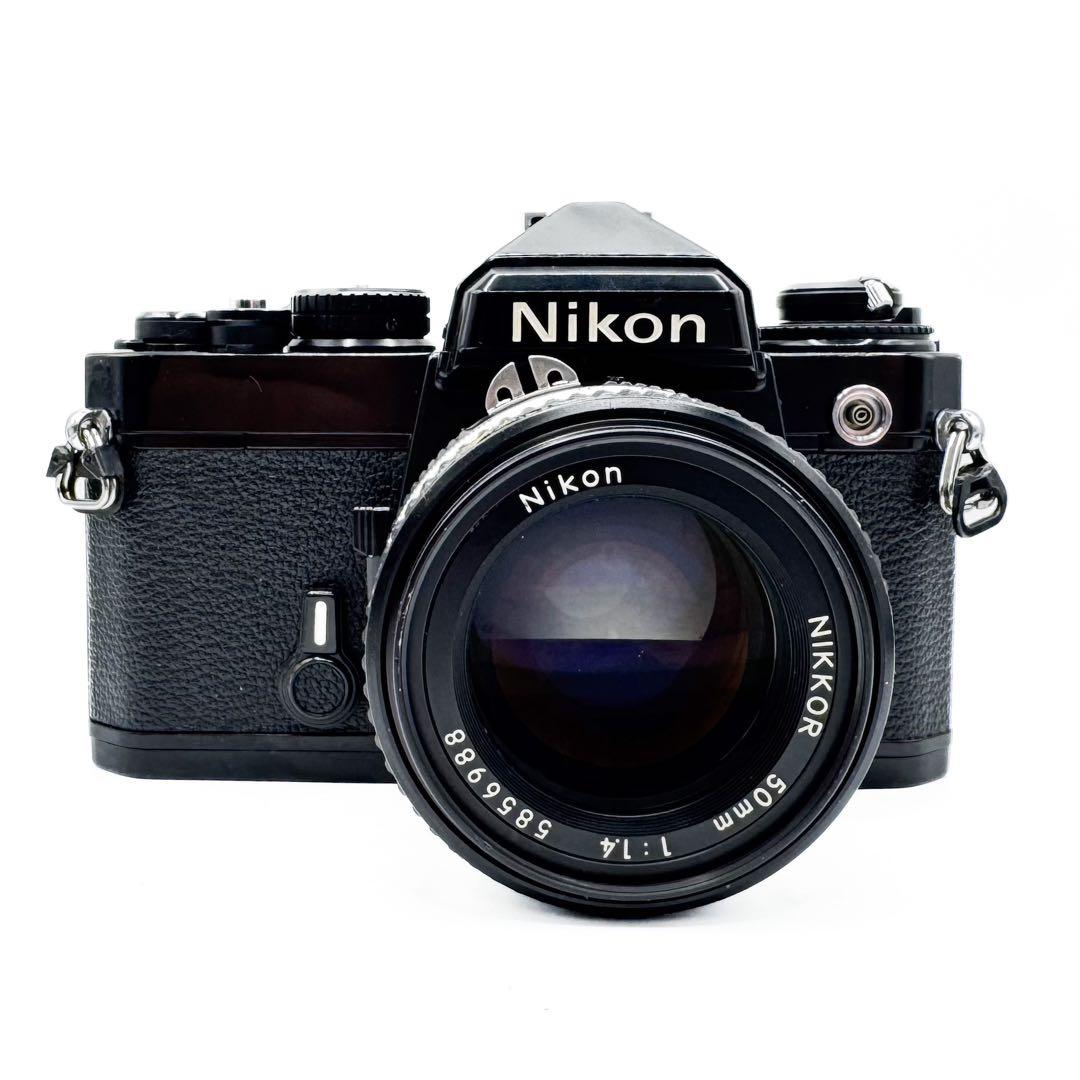 Aランク 完動品✨ Nikon FE Black 50mmセット 1ヶ月保証付