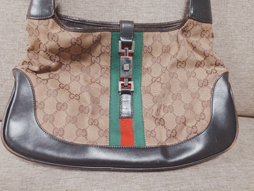 GUCCI グッチ ジャッキー シェリーライン ハンドバッグ ヴィンテージ