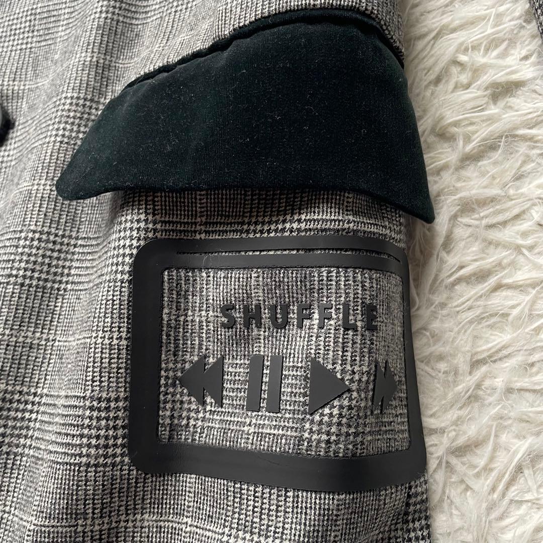 アウラ　極美品カットオフベロア切り替えチェスターコート　ロング