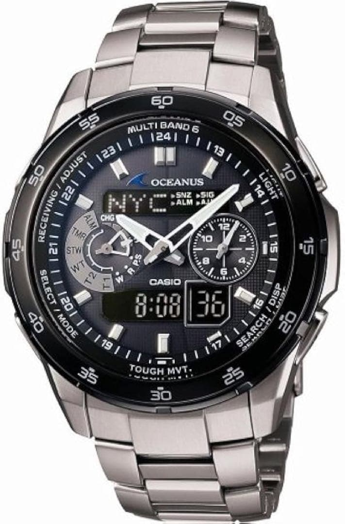 OCEANUS オシアナス OCW-T400 デジアナ　電波ソーラー　チタン