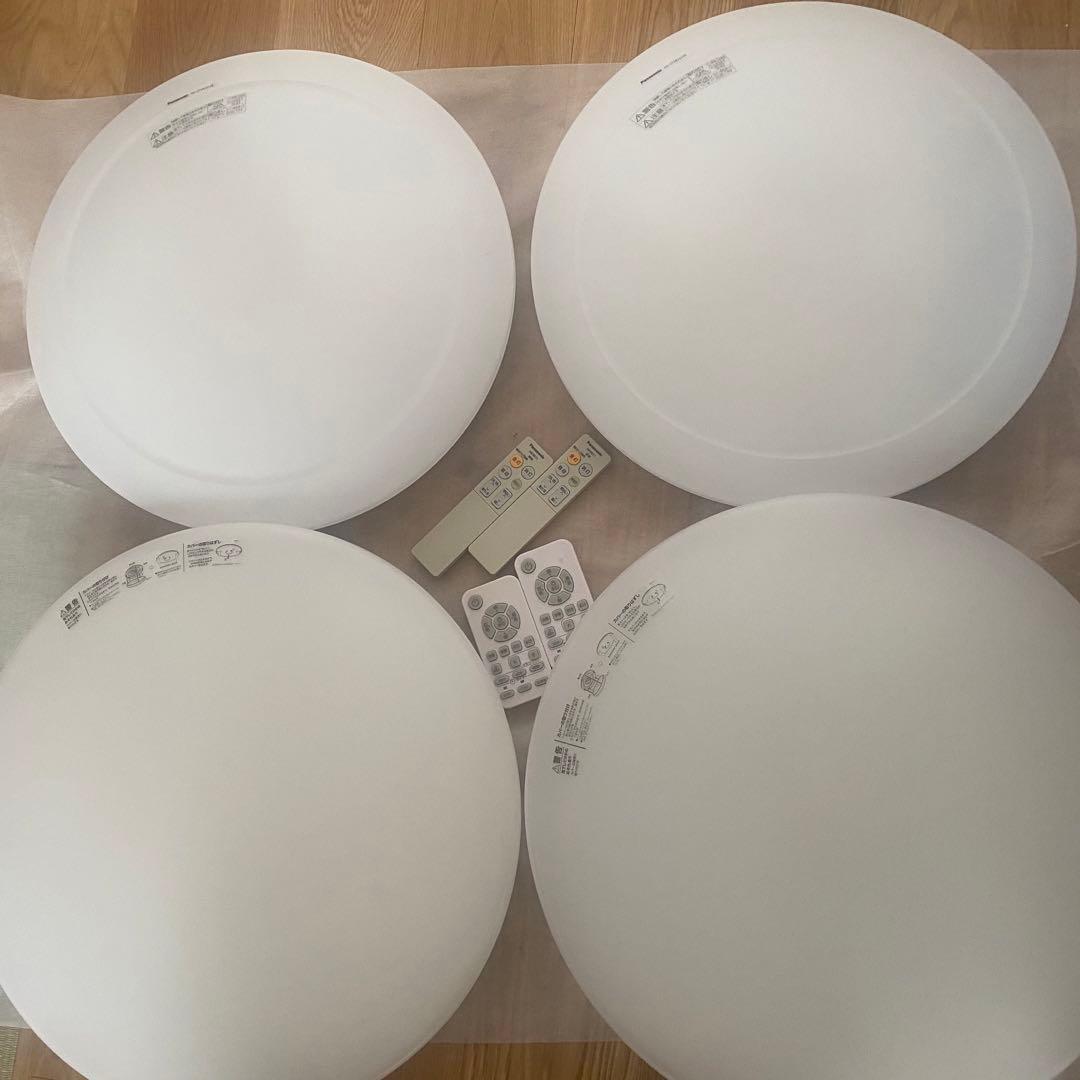 LEDシーリングライト　天井照明　4個セット リモコン付き