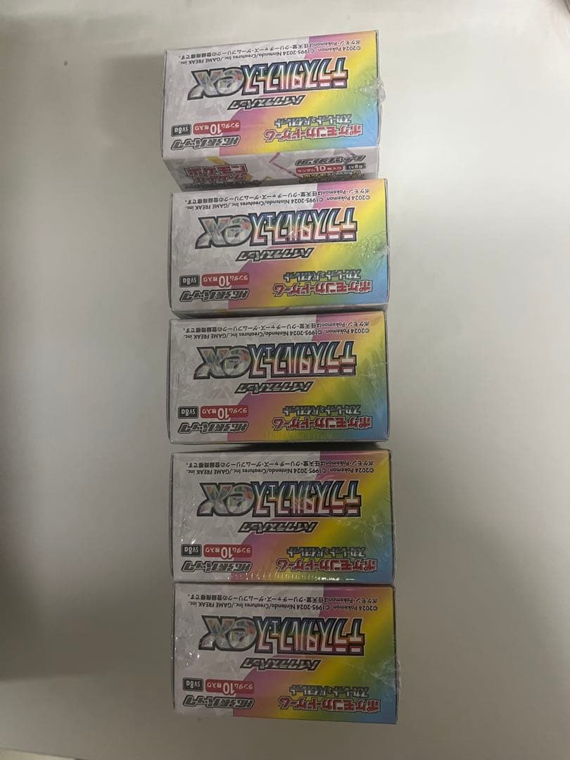 新品未開封 ポケモンカード テラスタルフェスex 5BOX シュリンク付