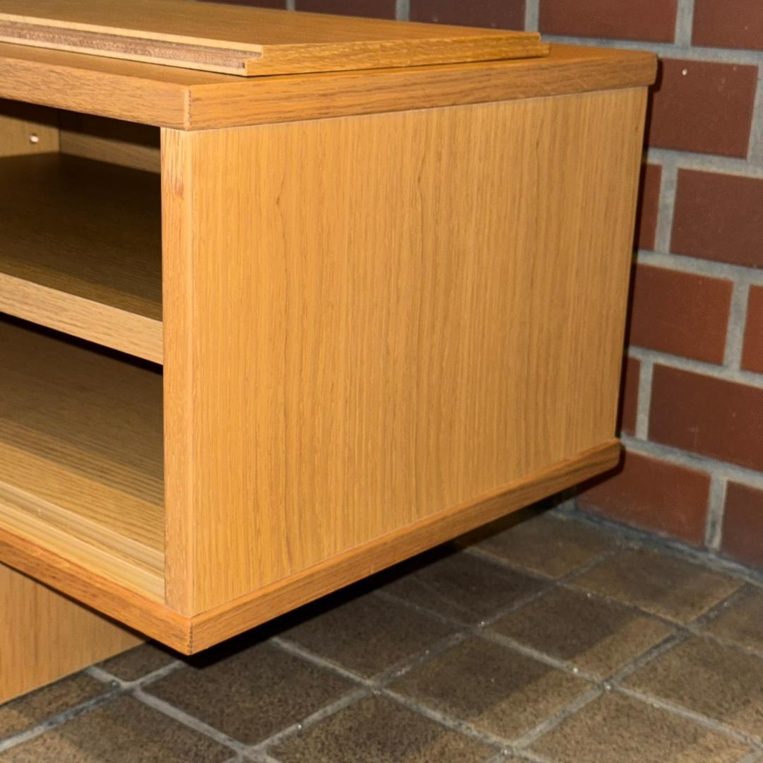 ☆☆無印良品　オーク材AVラック薄型（引戸）・幅150㎝　MUJI