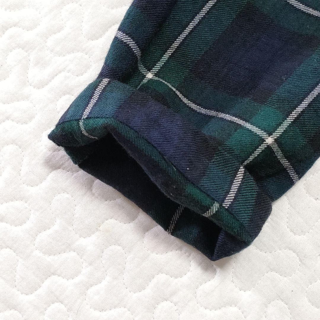 美品✨コムデギャルソン　ウールサルエルパンツ　タータンチェック　グリーン　SS