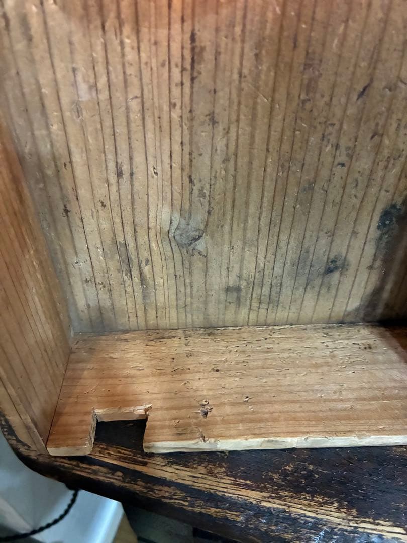 古道具 ライト 置き型 照明 古材 木箱 古雑貨