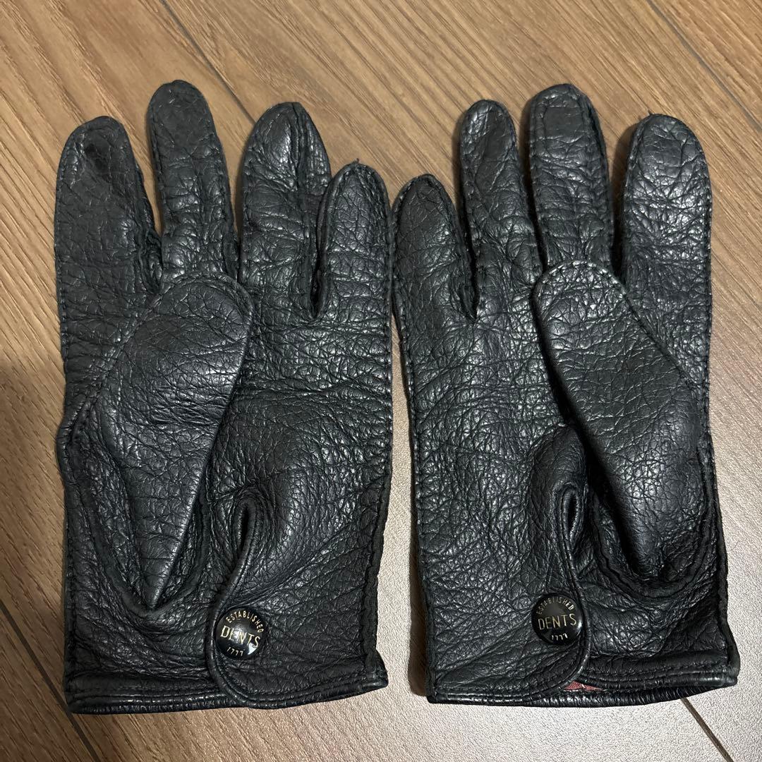 DENTS 黒 レザー 手袋