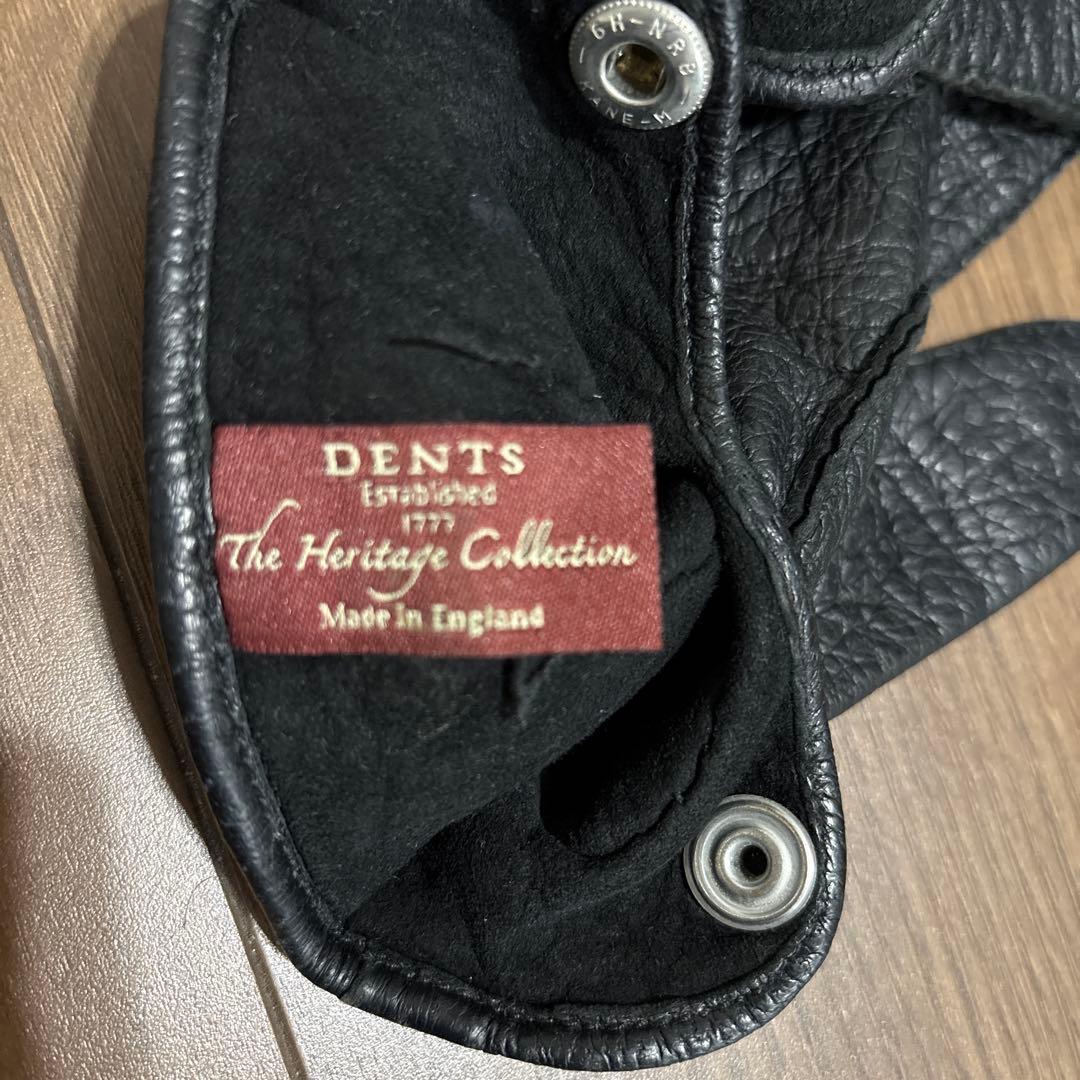 DENTS 黒 レザー 手袋