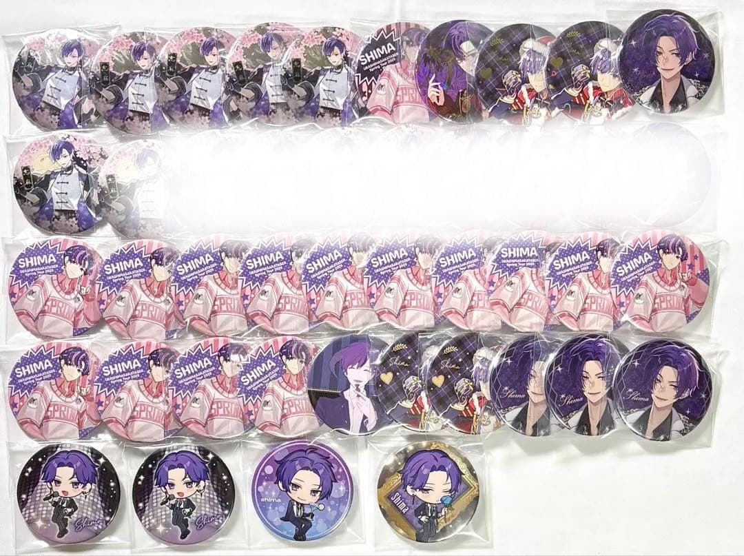 浦島坂田船 志麻 缶バッジ 等身 デフォ まとめ売り