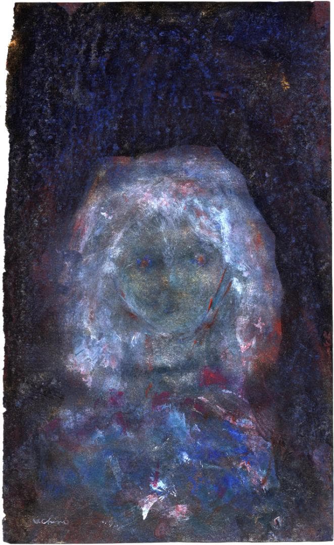 内野隆文　肖像　絵画　人物画　アクリル　現代アート　作品　美術　額縁