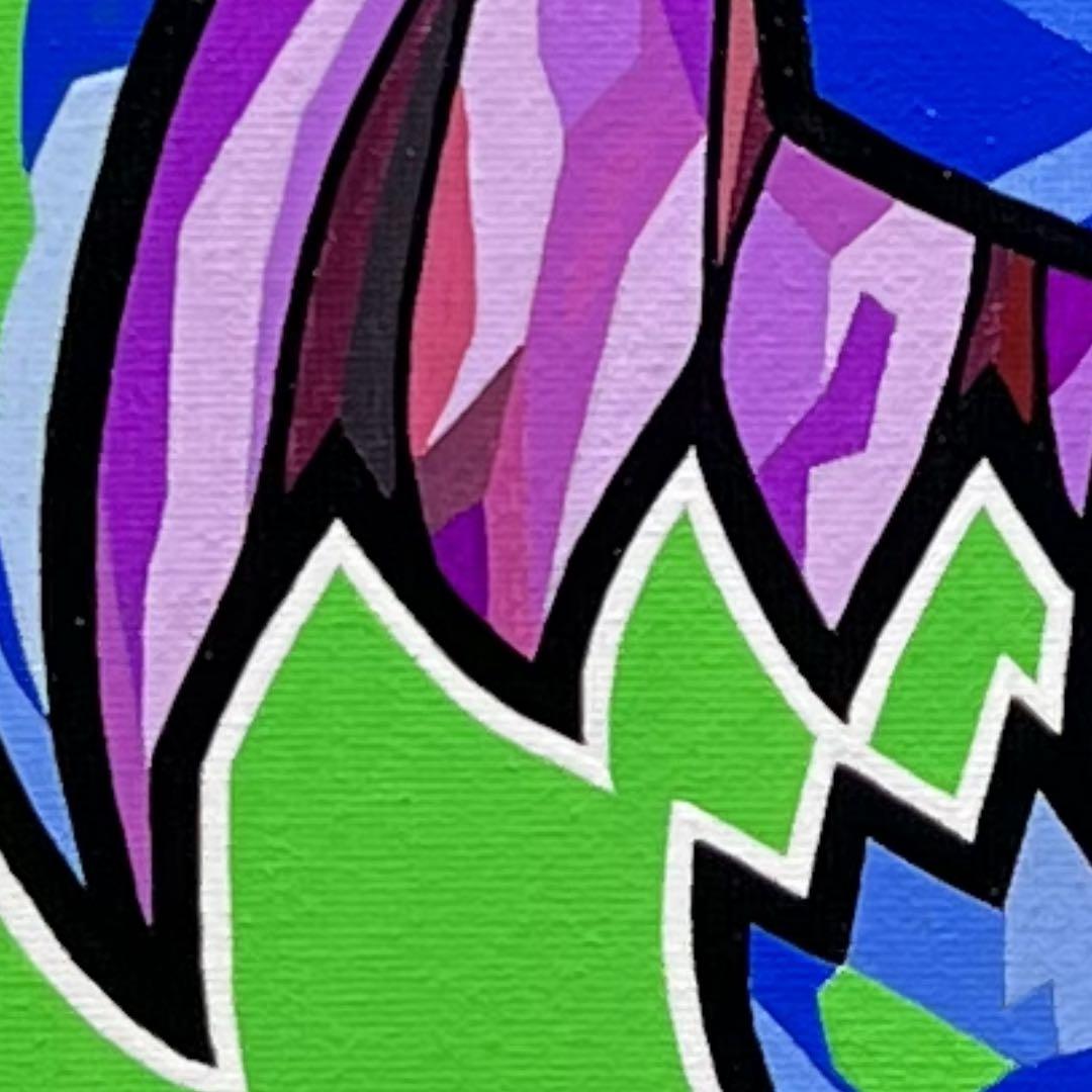 「背中の翼」｜絵画 原画 動物画 ドラゴン イラスト ドローイング