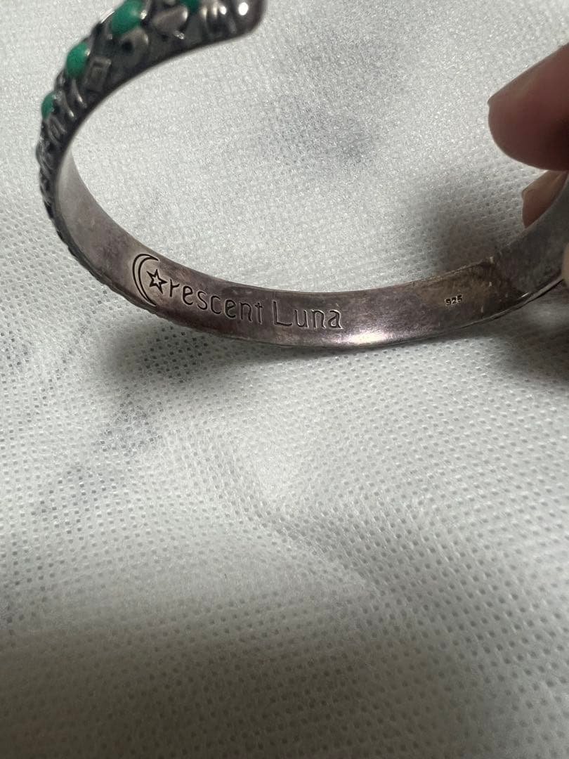 クレセントルナ バングル　ターコイズ　山下智久