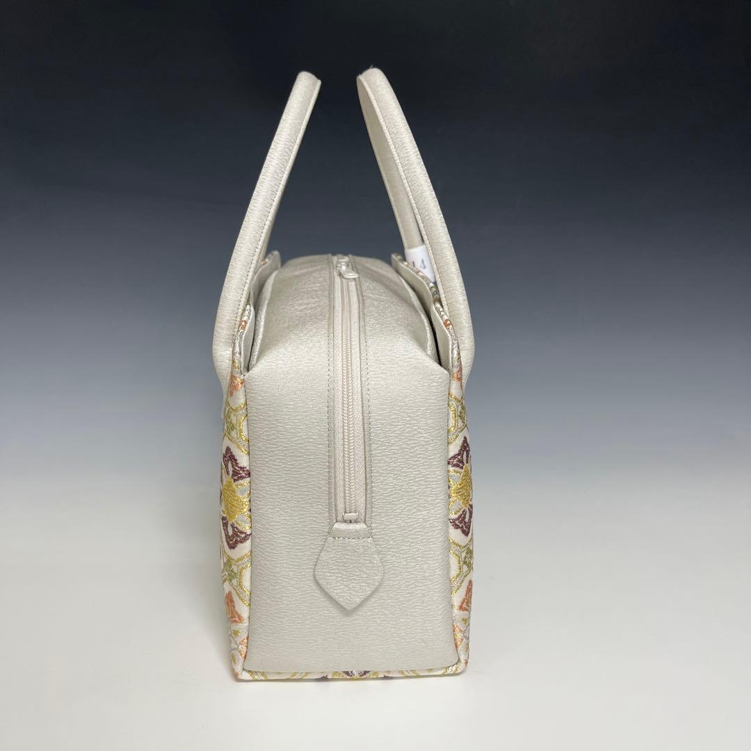 新品未使用品　京都 西陣織正絹帯地使用　利休バッグお茶席　250314