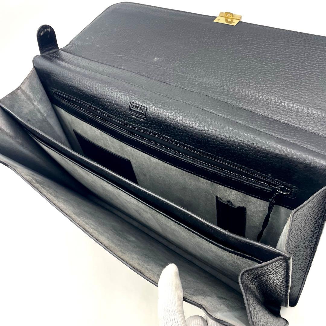 【極美品】LOEWE ロエベ アナグラム ビジネスバッグ ブリーフケース 通勤